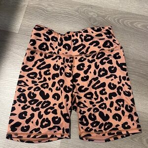 Cheetah biker shorts! Size medium